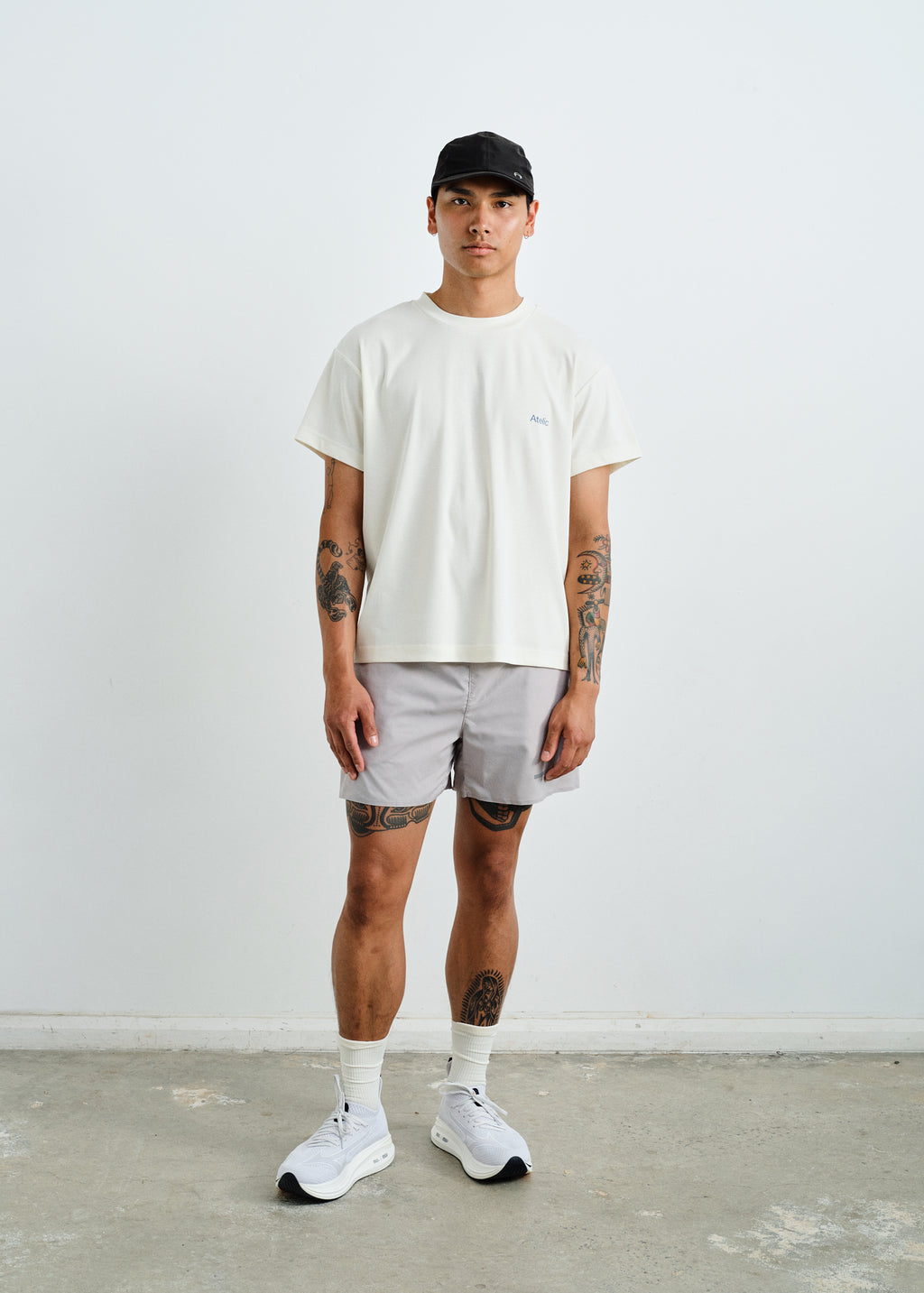 Bone Monogram Core Tee