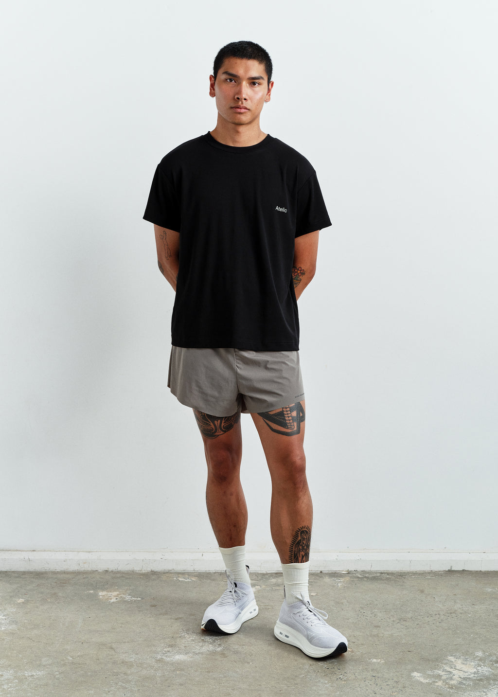 Black Monogram Core Tee