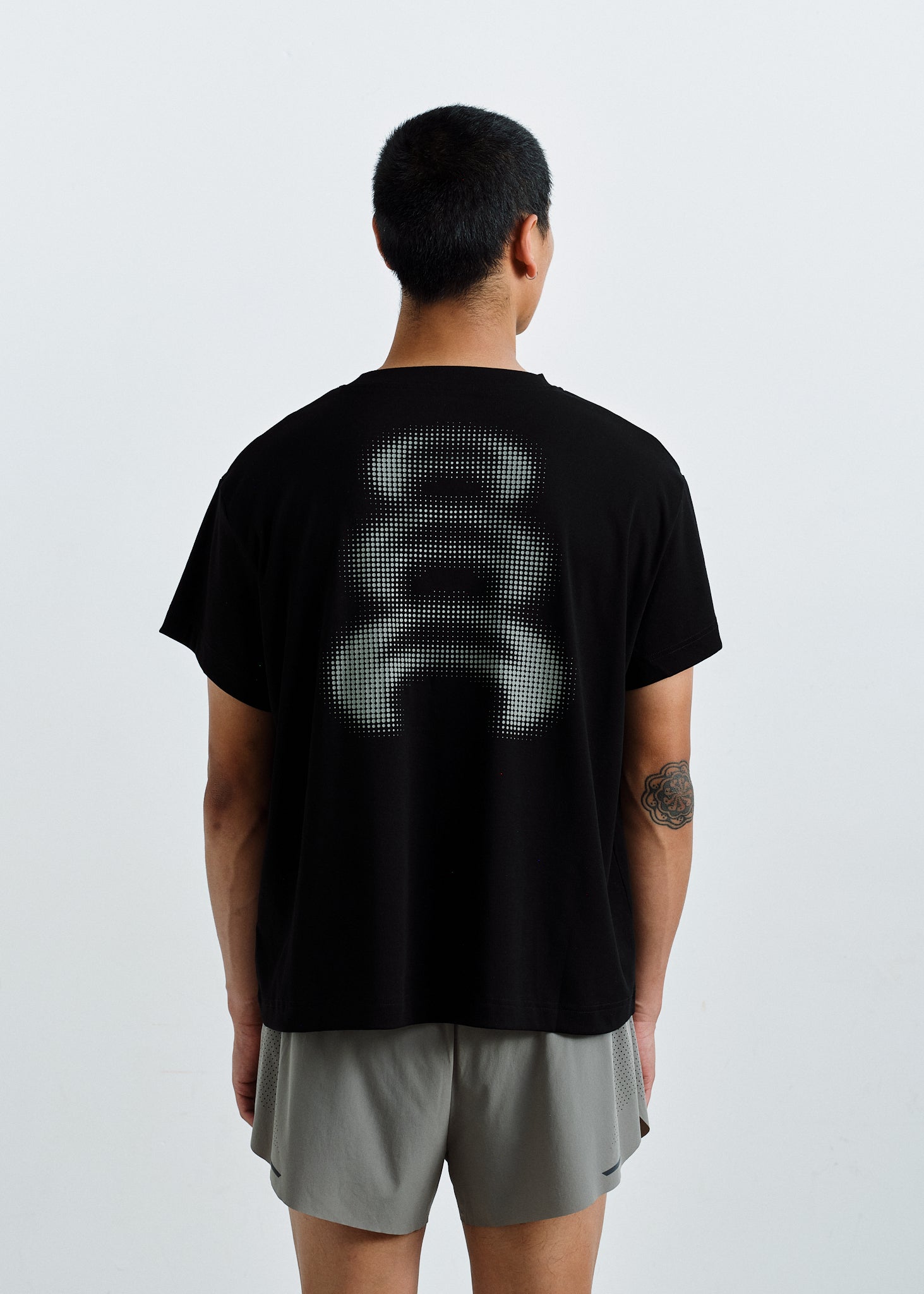 Black Monogram Core Tee